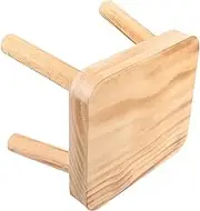 Abaodam Wooden Step Stool Lightweight Sturdy Kitchen Footstool for Home Use Portable Collapsible Small Stool for Bathroom Camping Strong Load Bearing Design