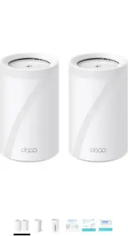 TP-Link - 2 Pack BE11000 Whole Home Mesh Wi-Fi 7 System - White