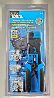 Ideal 33-700 TeleMaster RJ-45/RJ-11 Modular Plug Termination Crimp Tool Kit