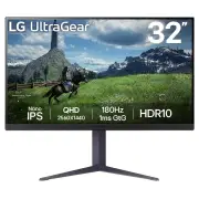 LG 32 UltraGear QHD Nano IPS 180Hz gaming monitor, 1ms (GtG), HDR10 32GS85Q