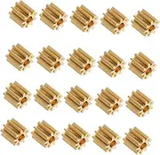 JEWEDECO 20 Pcs 9 Gear Car Accessory Car Accessories for Mini Accessories Car Toys Rc Helicopters Tight Fitting Small Module Pinions Robot Motor Worm Spindle Motor Robot Toy Rc Toys Copper