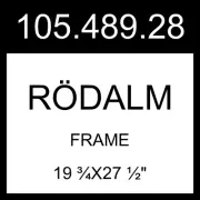 IKEA RODALM RÖDALM Frame Walnut Effect 19 ¾x27 ½" 105.489.28