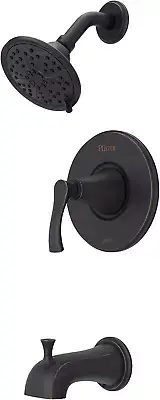 Auden Tub & Shower Trim Kit, Valve and Cartridge Included, 1-Handle, Tuscan Bron