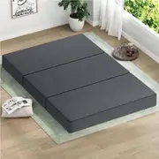 1 STARRY EUCALYPT Folding Mattress Fabric Foldable Sofa Lounge Foam Chair Portable Double