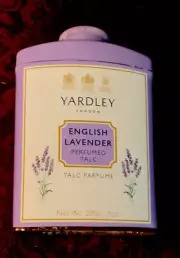YARDLEY Vintage English Lavender perfume talc tin - Empty