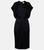 [Stella McCartney] Stella McCartney Satin midi dress AU 16 black