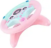 Totority Simulation Steering Wheel Fake Wheel Plaything Safe for Children Hand Eye Coordination Smooth Handling