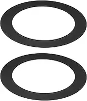 uxcell Goof Rings for 4 Inch Recessed Can Lighting Down Light, 2 Pcs Metal Goof Trim Rings Cover, Outer Diameter 6.77-inch, Inner Diameter 4.25-inch, Matte Finish Black, Flush Mount
