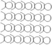 Milisten 100pcs Stainless Steel Hose Clamps Durable Spring Clips for Garden Hose Reliable Sealing for Water Pipes for Home and Professional Use