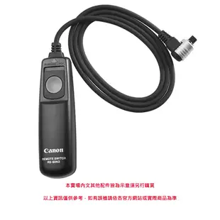 Canon RS-80N3 原廠電子快門線(公司貨)