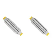 2x SYR Microfibre Flat Floor/Surface Cleaning Mop Head Home/Office Cleaner YLLW