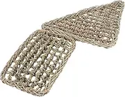 HOLIDYOYO 2Pcs Hammock Seaweed Pet Mat Durable Woven Design for Reptiles Iguanas and Pets Light Brown Color for Sleeping and Playing Environments