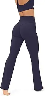 [PAVOI ACTIVE] High Waisted Flare Leggings for Women - Buttery Soft Bell Bottom Workout Flared Wide Leg Yoga Pants - FlexFlow