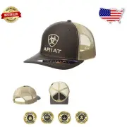 Brown and Tan Men's Snapback Cap with Signature Logo - Perfect for Outdoor Fun