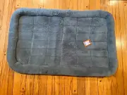 Top Paw Grey Pet Dog Cozy Plush Bed Mat - Fits most 48"+ Crates & Kennels