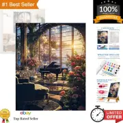 Paint by Numbers Kit for Adults Beginner, Flower Landscape Adult Paint by Num...