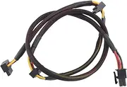 Aswalling Modular PSU 6Pin to 3-Port SATA Power Cable 18AWG Wire 80cm for NP ECO Series