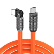 5A 100W Type-C to Type-C Cable Fast Charging Data Transmission Tinned Copper Core Line 1M/2M Long for iPhone 15 15 Plus