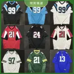 【現貨速發】✨NFL球衣 RUGBY JERSEY歐美街頭嘻哈橄欖球服 原宿寬鬆BF風復古刺繡T恤