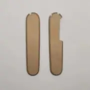1 Pair Brass Knife Handle Scales for 91 mm Victorinox Swiss Army Knives