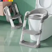 Toilet Potty Training Seat with Step Stool Ladder, Comfortable Safe Potty Seat w