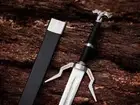 Hand Forged Witcher Replica Sword Geralt of Rivia Fantasy Viking Sword WScabard