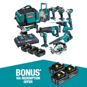 Makita 18V Brushless 10 Piece Combo Kit DLX1059TX1