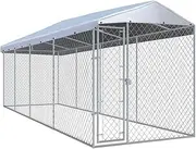 Outdoor Dog Kennel with Roof Large Pet House 760x190x225 cm Weatherproof Secure