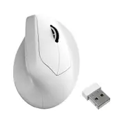 Keychron M5 Bluetooth / 2.4G 8000 Hz Wireless Ergonomic Mouse - White [MSKCM5A24]