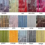 Beaded String Door Window Curtain Divider Room Fly Screen Blind Tassel Background Home Decoration Bedroom Livingroom black