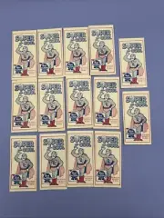 Vtg Lot Of 14 Pabst Blue Ribbon Ad. Sponge SUPER COOL BLUE MAN Swells In Water
