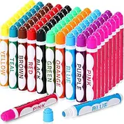 Crtiin 80 Pack Bingo Daubers Bulk in 10 Colors 0.67oz Mixed Colors Set of Bingo Markers Supplies Dot Markers Dot Paint Craft Ideal for Class Art and Crafts Painting Supplies Drawing Coloring