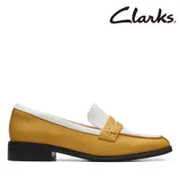 在飛比找PChome24h購物優惠-【Clarks】女款Yellow Leather經典雙色樂福