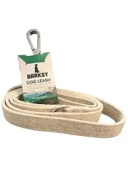 BARKSY Hemp Dog Leash - 5 Ft with Metal Swivel Snap Hook