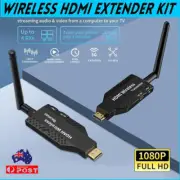 Wireless HDMI Extender Video Transmitter Receiver Screen Mirroring PC to TV 50m