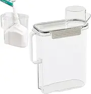 Laundry Pods Container,Laundry Organization Storage with Measuring Cup Lid - Fabric Softener, Laundry Softener, Leak-Proof for Fabric Softener Helves