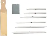 Hohopeti Wide Application Sketching Drawing Kit 1 Set Sketching Painting Kit Sandpaper Paper Board for Smooth Lines Shadows