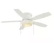 Hampton Bay Roanoke 48" White Ceiling Fan Reversible Blades