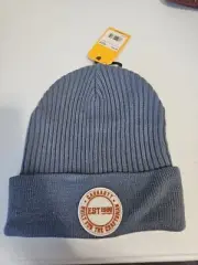 Carhartt Knit Cuffed Craftsman Patch Beanie 104878 -G72 Blue OSFA NWT