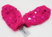 Girl's Arm Warmers fingerless gloves w/stars Cherokee ABA11 One Size Pink Target