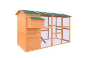 Chicken Coop Wood 295x163x170 cm vidaXL
