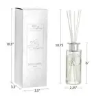 Creative Scents White Cashmere Essential Oil Reed Diffuser Sticks in Gift Box, A