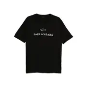[Paul & Shark] Paul & Shark Logo-detailed Cotton T-shirt L BLACK