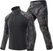 [Sunnystacticalgear] Outdoor Sports Airsoft Gear Hunting Clothes Shooting Shirt Pants Set Battle Dress Uniform BDU Tactical G3 Combat Camouflage Clothing