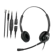 Telephone Headset for Cisco Phone, with RJ9 & 3.5mm Jack for Landline Binaural