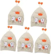 Baluue 5pcs Wet Hair Towel Cap Shower Cap for Women Face Mini Bath Head Towels Hair Drying Towel Hair Towels Cap Shower Cap Net Hair Comb