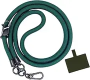 MagiDeal Phone Tether Phone Lanyard Holder Strap Durable Multipurpose Phone Accessories Universal Anti Lost Protector for ID Card Smartphones, Dark Green