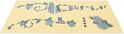 UPKOCH Unique Guitar Sticker Pack Self-adhesive Electric Guitar Guard Patches for Fingerboard Creative Sticker Sheets