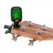 Mini Clip-On Digital Tuner for Guitar Bass Violin Ukulele Chromatic 360 Rotation