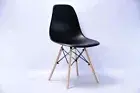 Replica Eames DSW Dining Chair - 6 Pieces, Black